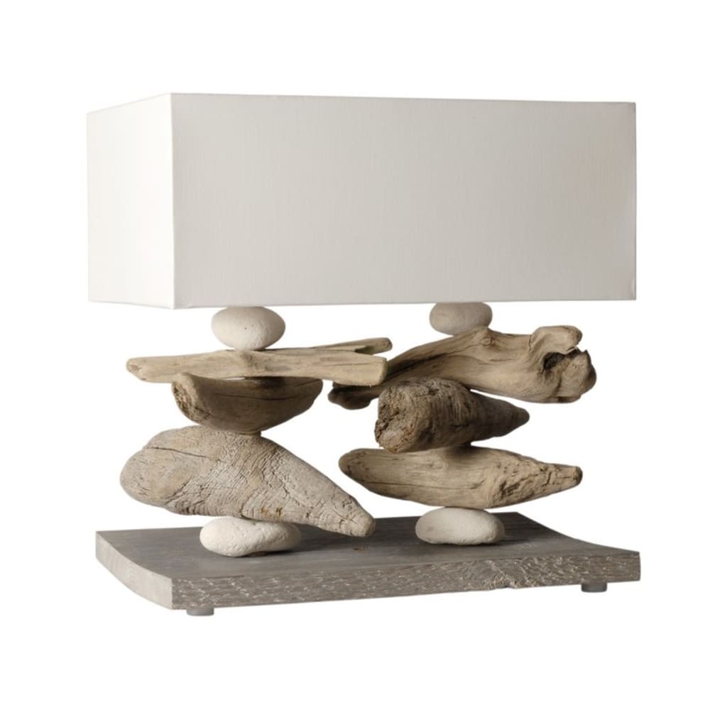 Lampe à poser en bois blanc — vue 4