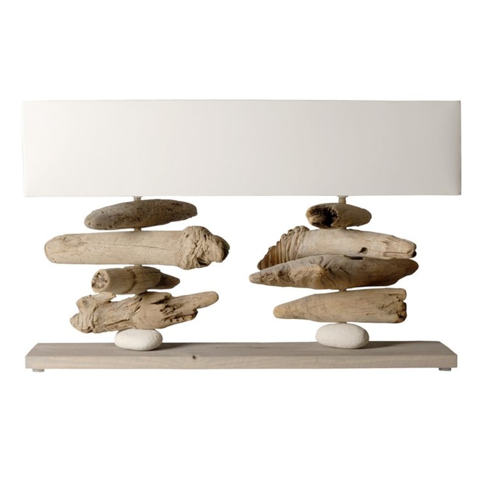 Lampe à poser en bois blanc — vue 3