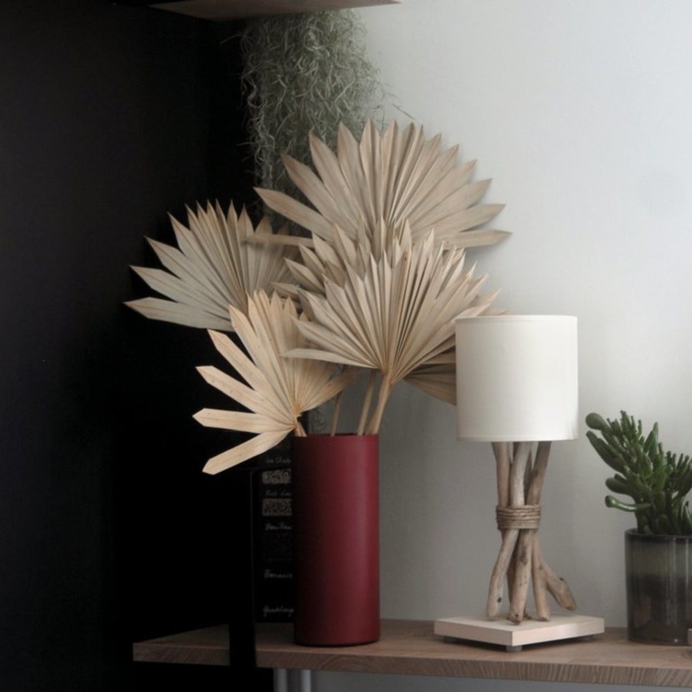 Lampe de chevet en bois blanc cassé - Maisons du Monde