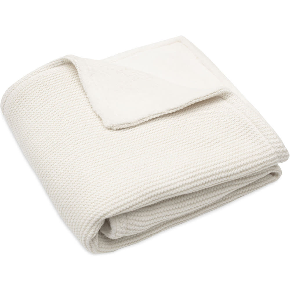Jollein Couverture en tricot Blanc Coton - 100x75x0cm