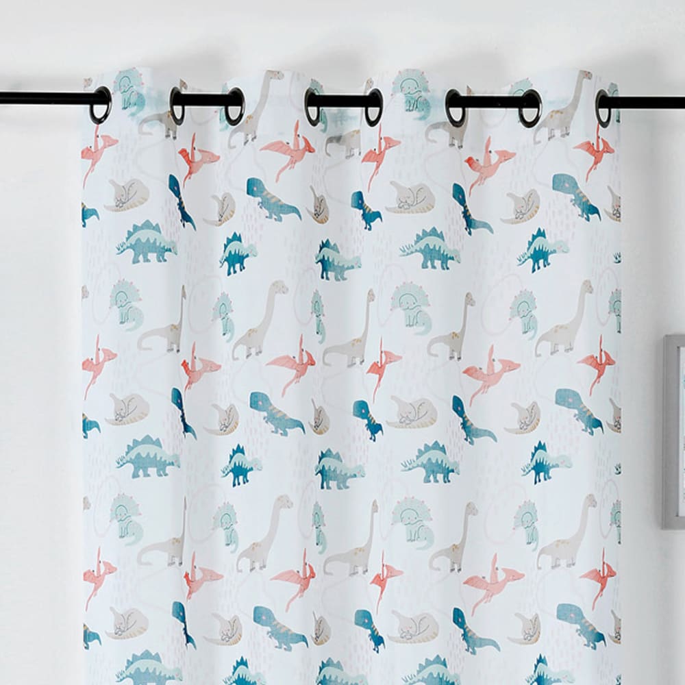 Voilage enfant dinosaure polyester blanc 150x240 cm — vue 3