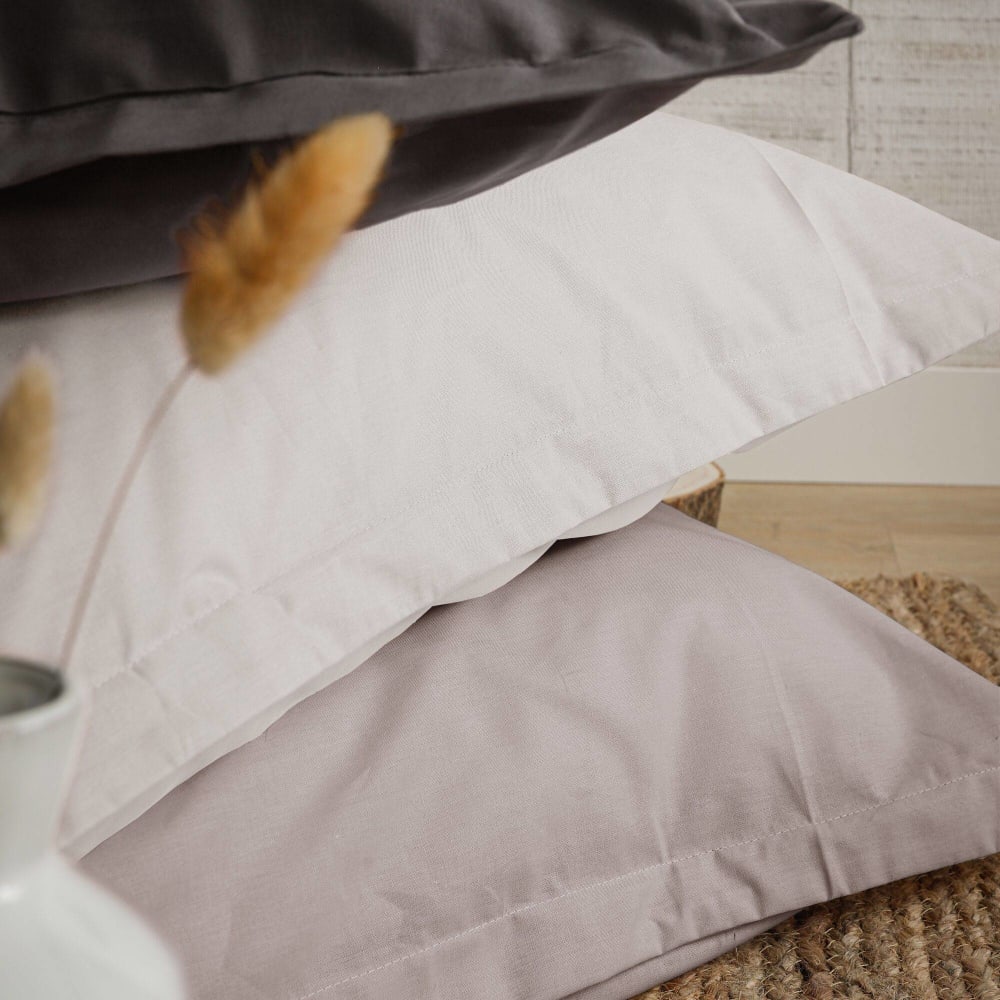 Drap plat en coton bio blanc 270 x 300 cm — vue 4