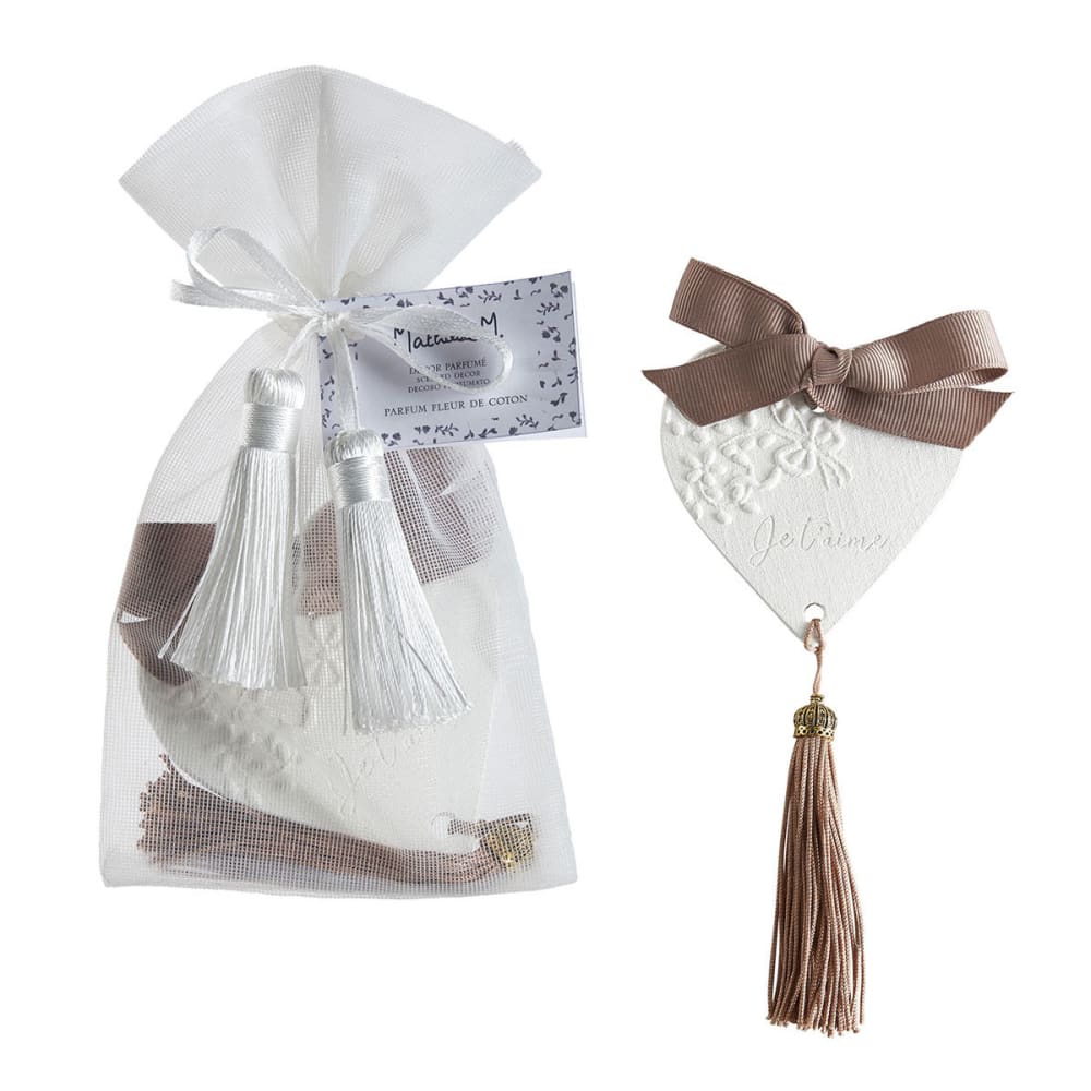 Mathilde M Décor parfumé je t'aime - fleur de coton Blanc Porcelaine