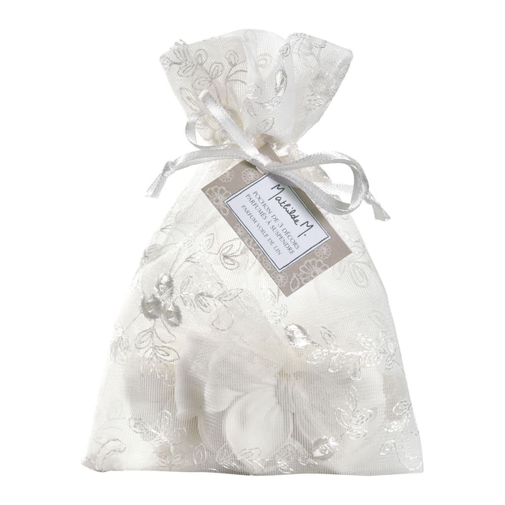 Pochon de 3 décors parfumés nœud - voile de lin — vue 4
