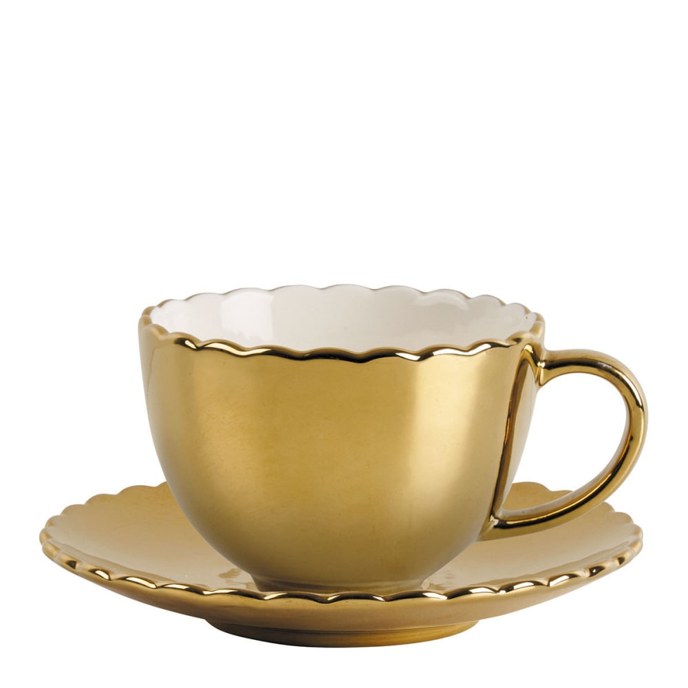 Tasse à thé - doré