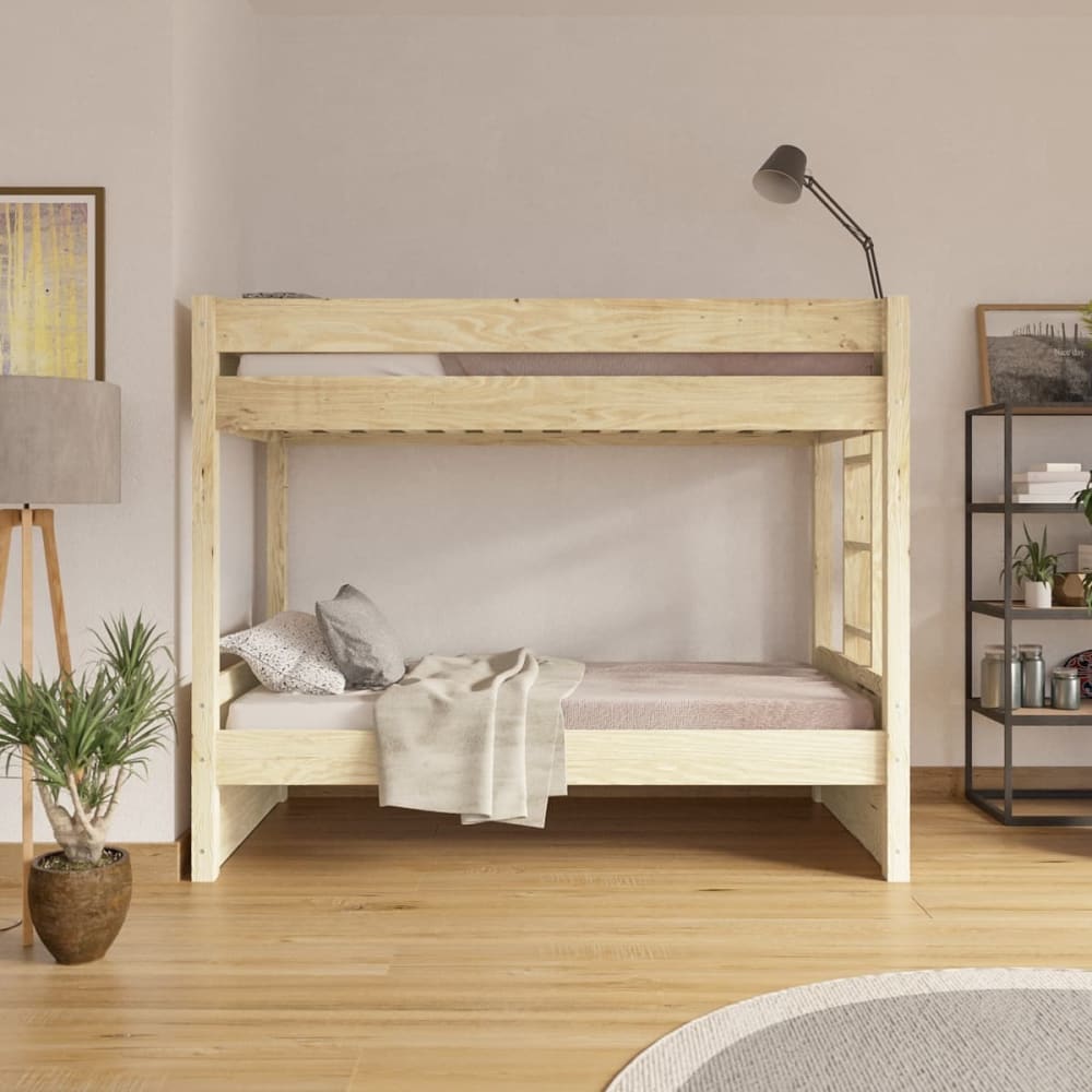 Lit superposé avec matelas bois massif 90x200 cm - Maisons du Monde