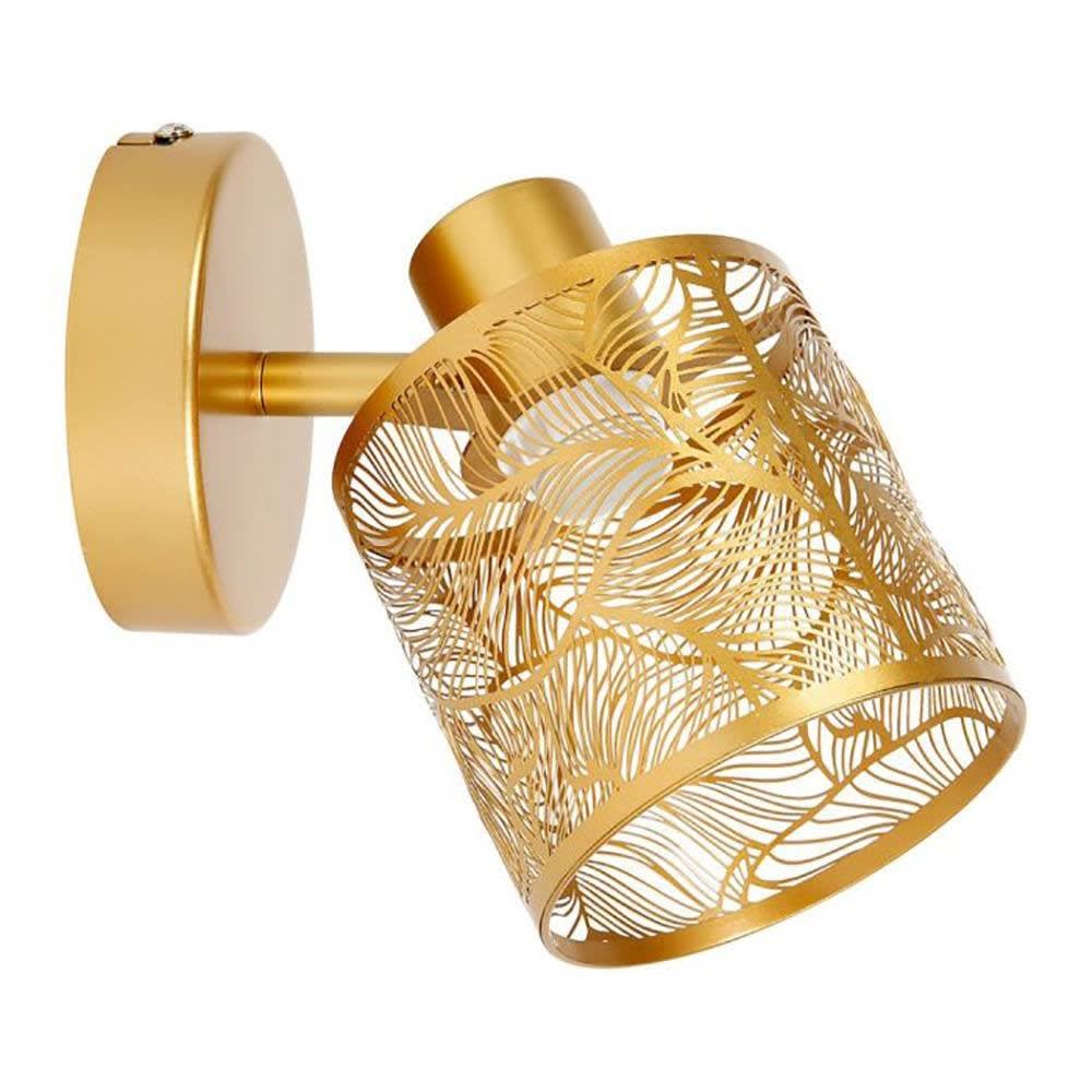 Applique spot orientable Calathéa doré