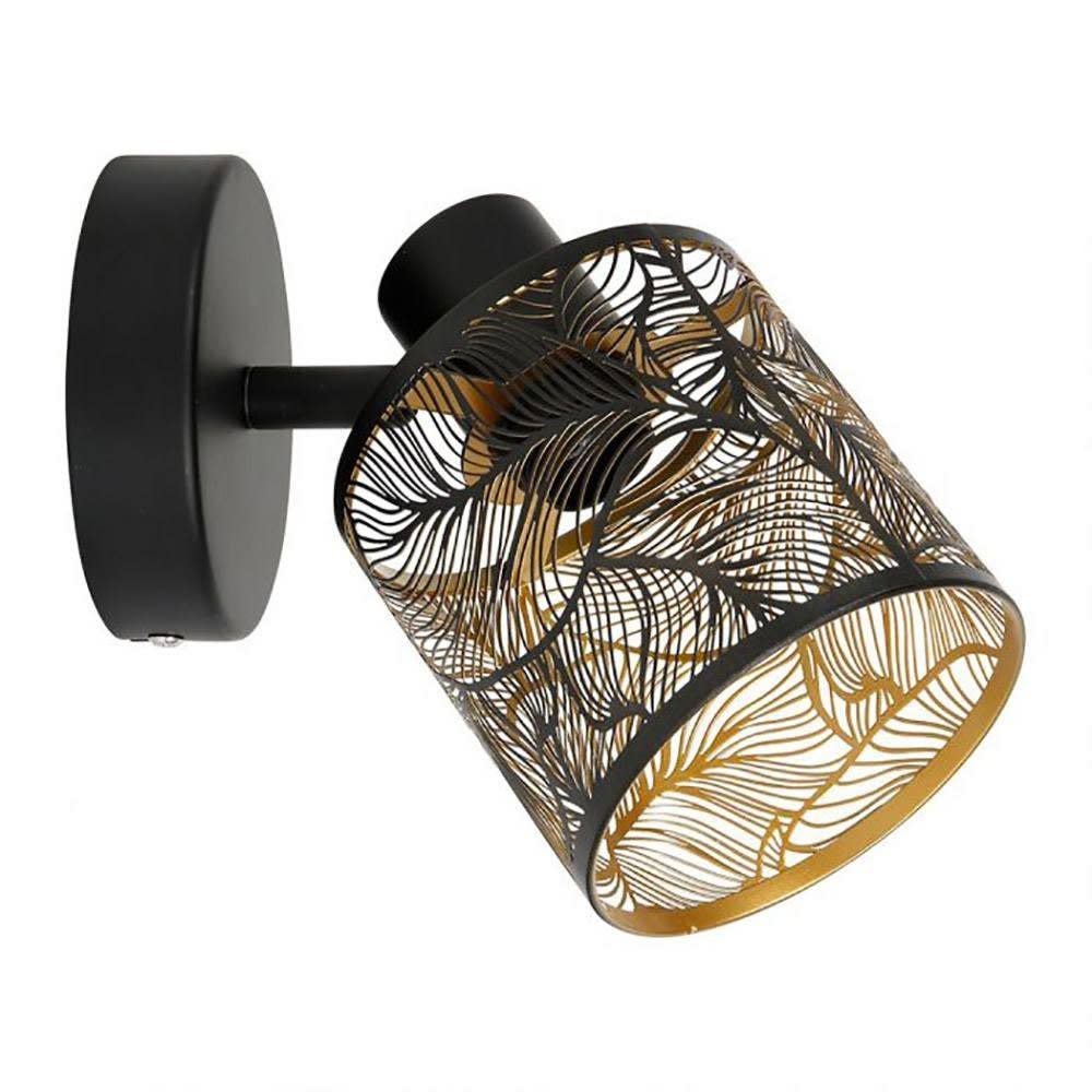 Applique spot orientable Calathéa noir