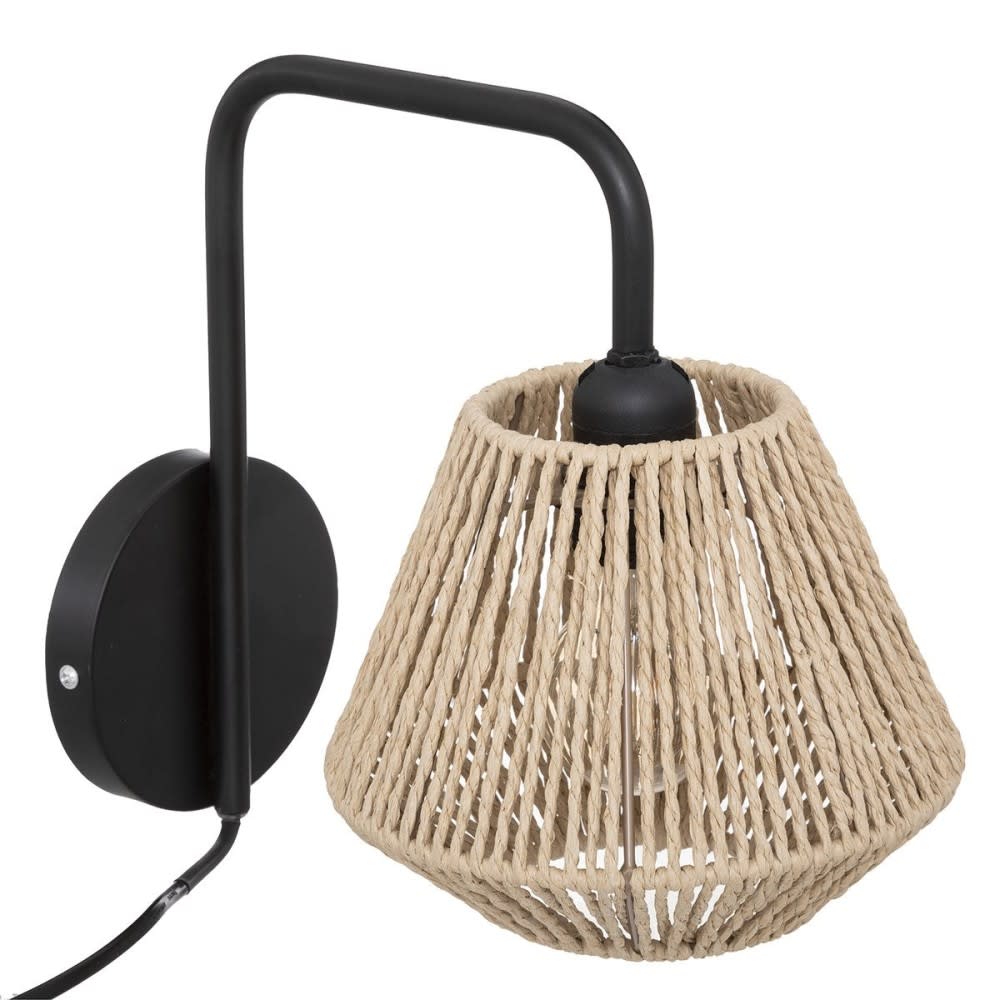 Decoratie Applique corde jily naturel d18 style contemporain Beige Métal
