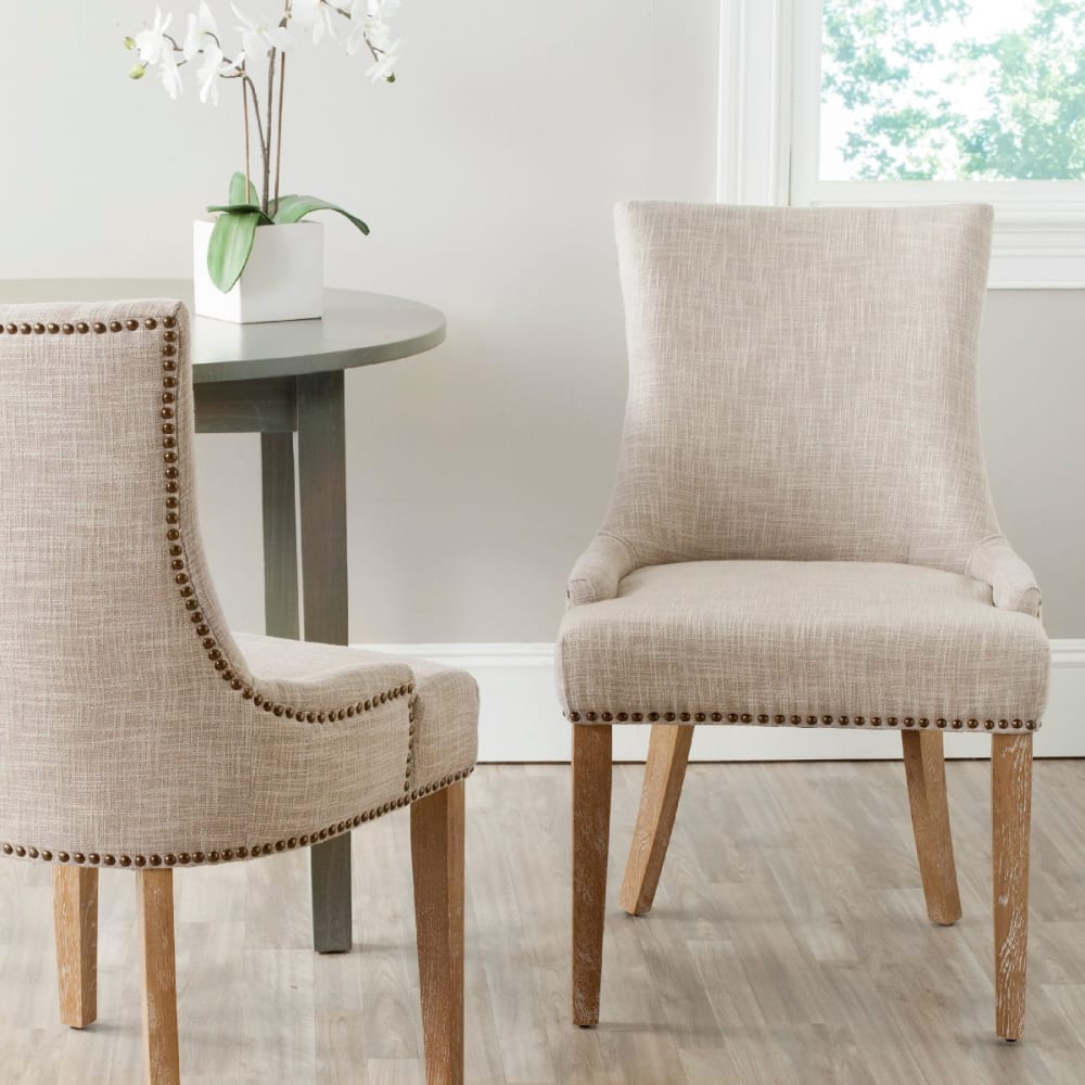 2er-Set esszimmerstühle aus Birkenholz/65% Viskose/35% Polyester,