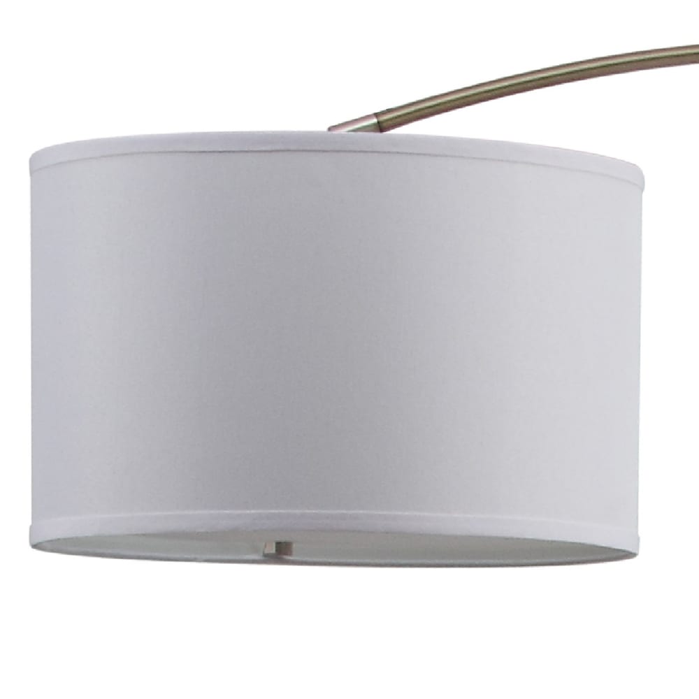 Lampe sur pied en le fer beige