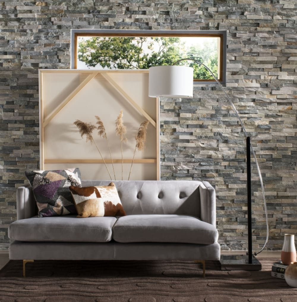 Lampe sur pied en le fer, noir - Maisons du Monde