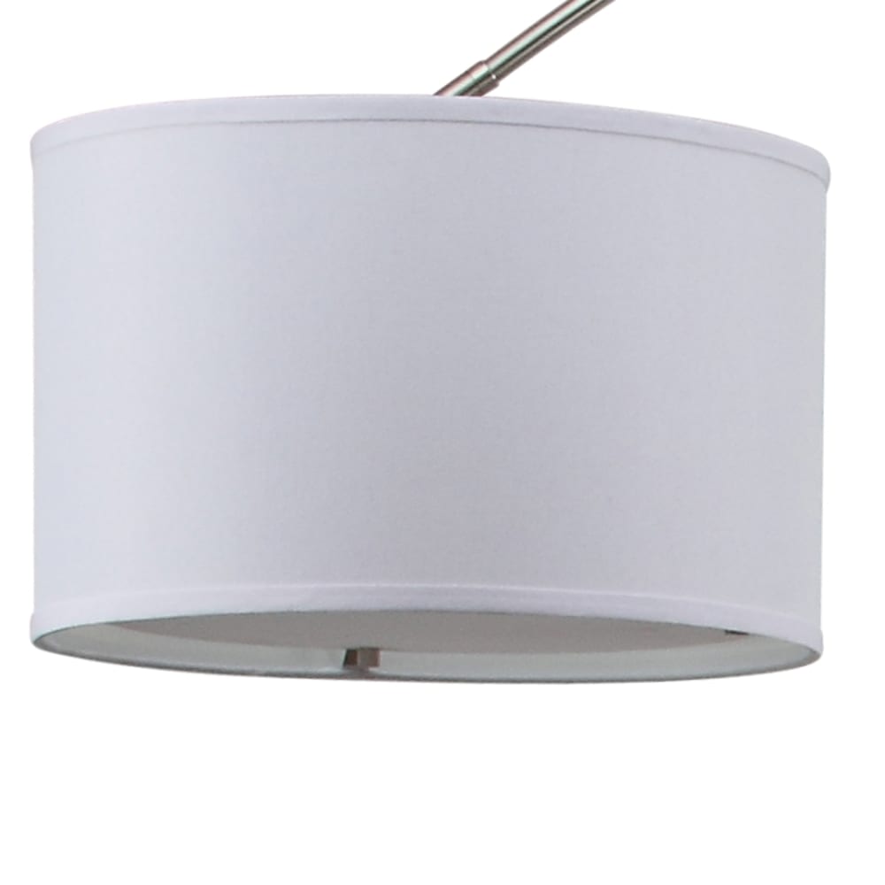 Lampe sur pied en fer/mdf, nickel - Maisons du Monde