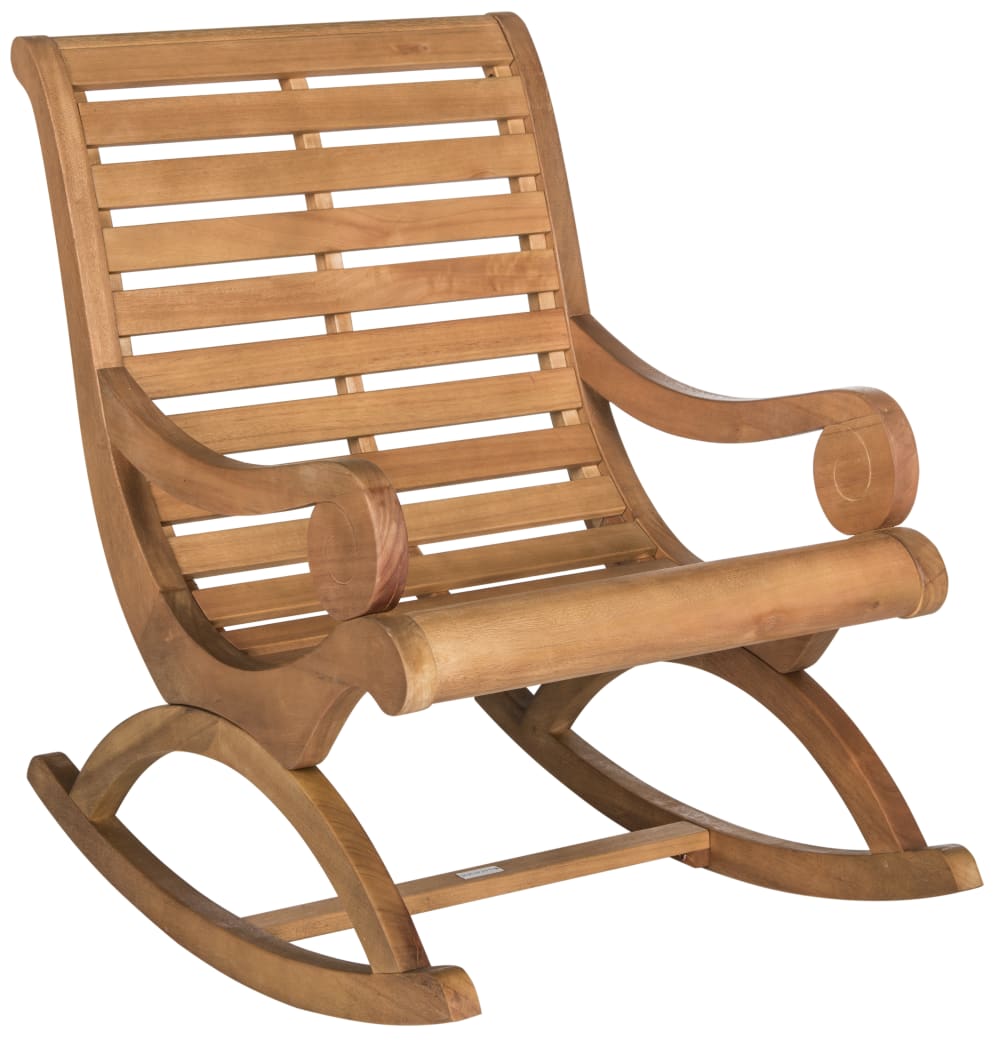 Chaise longue d'extérieur en bois massif, naturel Chaise longue d'extérieur en bois massif, naturel