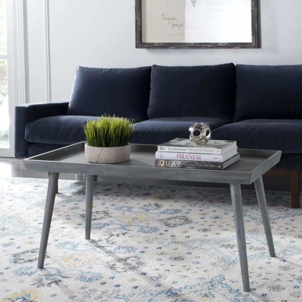 Tables basses en pin/mdf, gris - Maisons du Monde