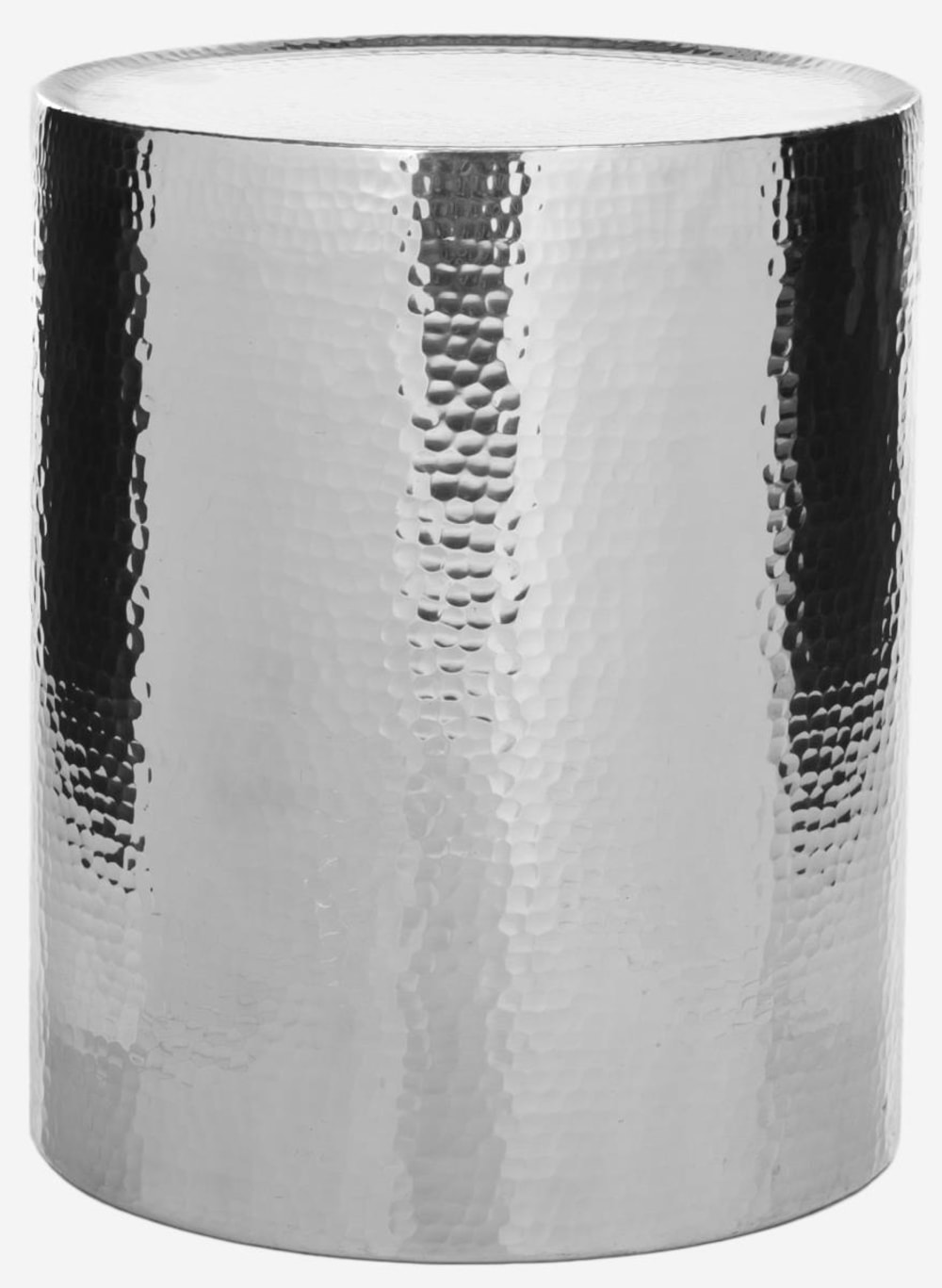 Table d'appoint en alluminio lucidato, argent Table d'appoint en alluminio lucidato, argent