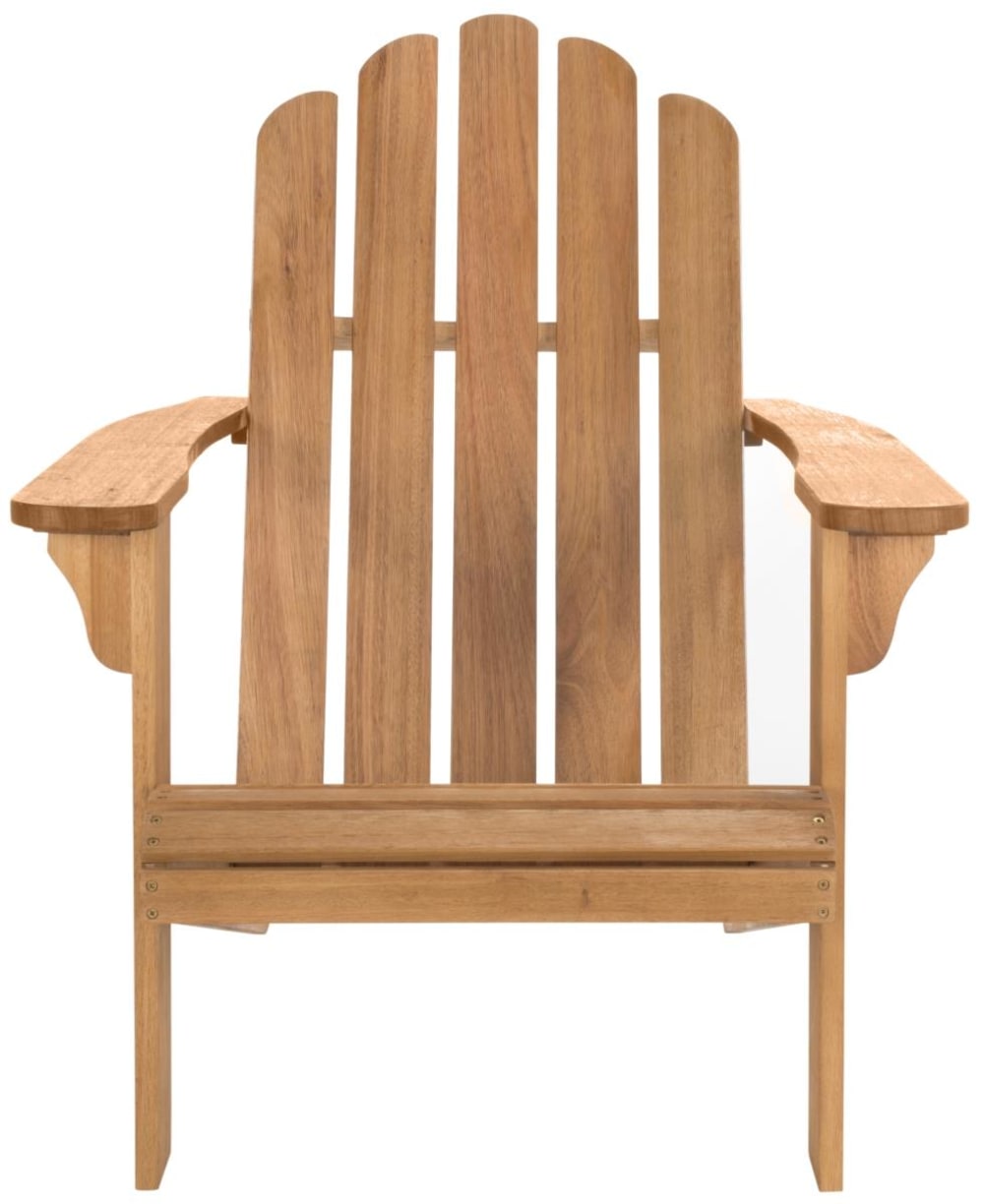 Chaise adirondack en bois d’eucalyptus naturel