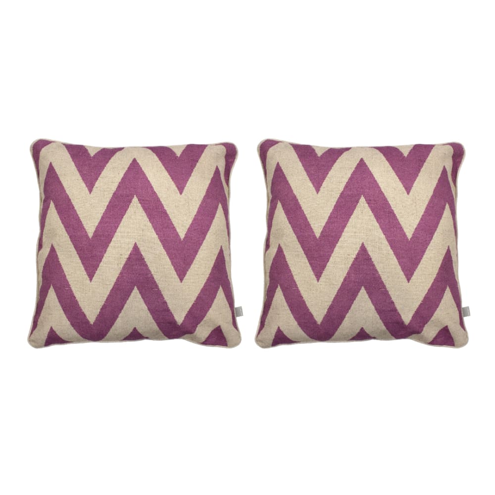 Naf Naf 2er Set Baumwollkissenbezüge 50x50; Pink Rosa Baumwolle