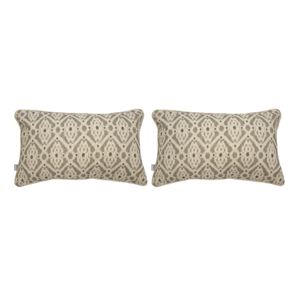 Naf Naf 2 Housses de coussins 30x50 cm gris - Coton