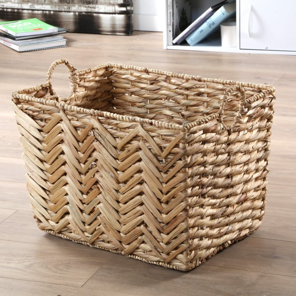 Hoher Korb aus Wasserhyazinthe - H37 cm - - Maisons Du Monde