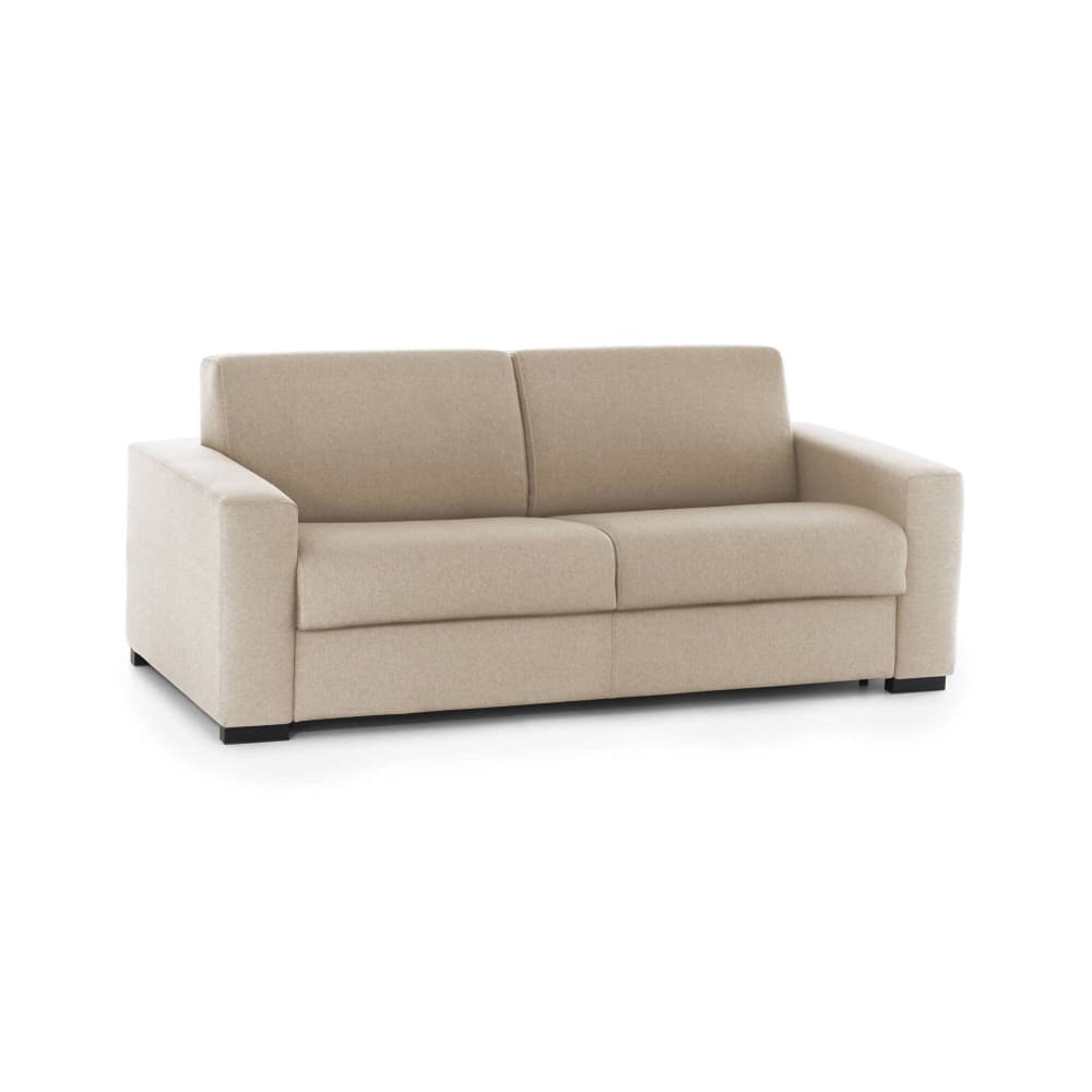 Canapé lit 2 places en tissu beige 200x95h90 cm - Maisons du Monde