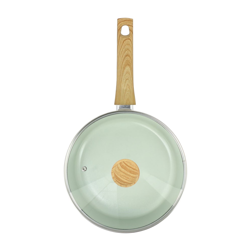 Menastyl Sauteuse 24cm avec revêtement céramique céladon - tous feux Vert Aluminium