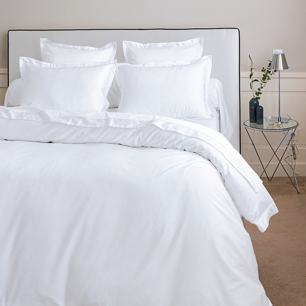 Housse de couette satin blanc 280x240 cm — vue 3
