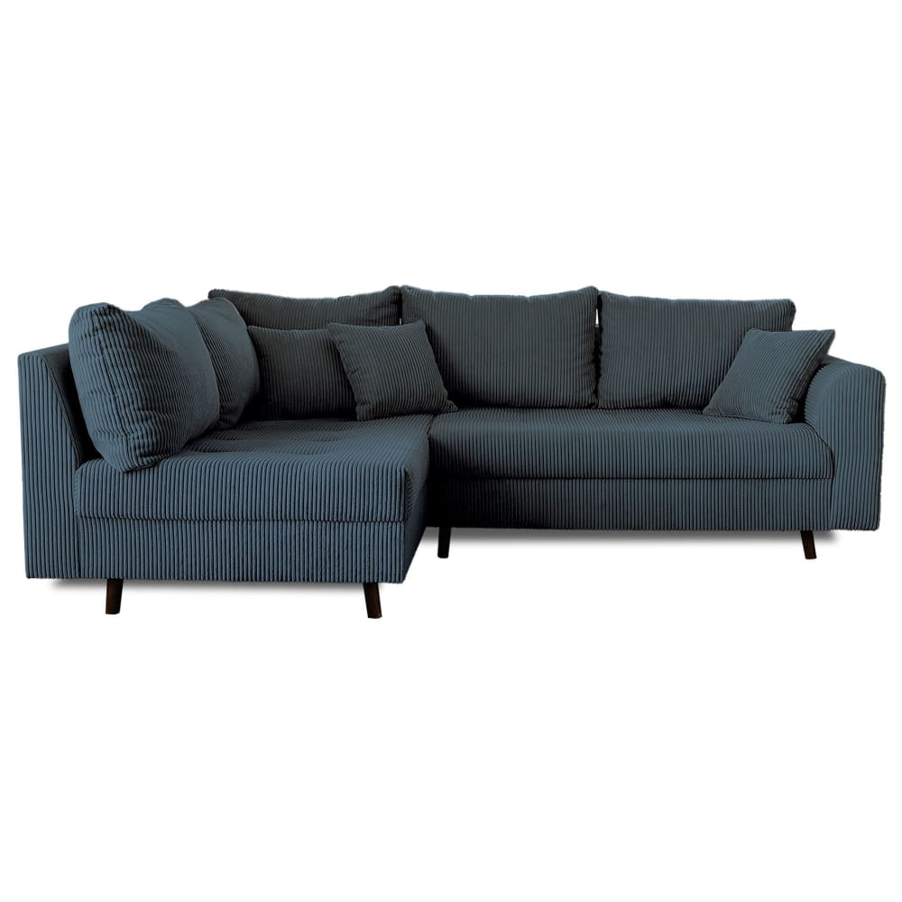 Rune - canapé d'angle gauche - 4 places - en velours côtelé