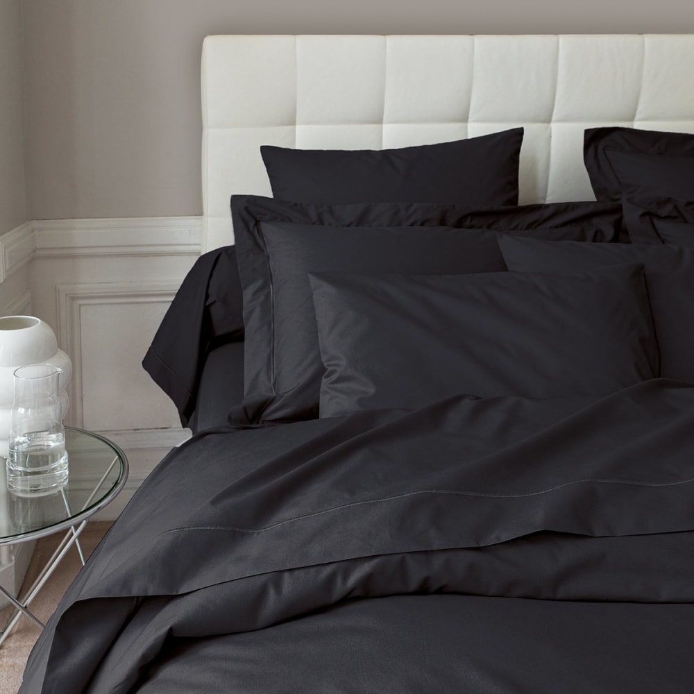 Taie d'oreiller percale fusain 50x75 cm — vue 4