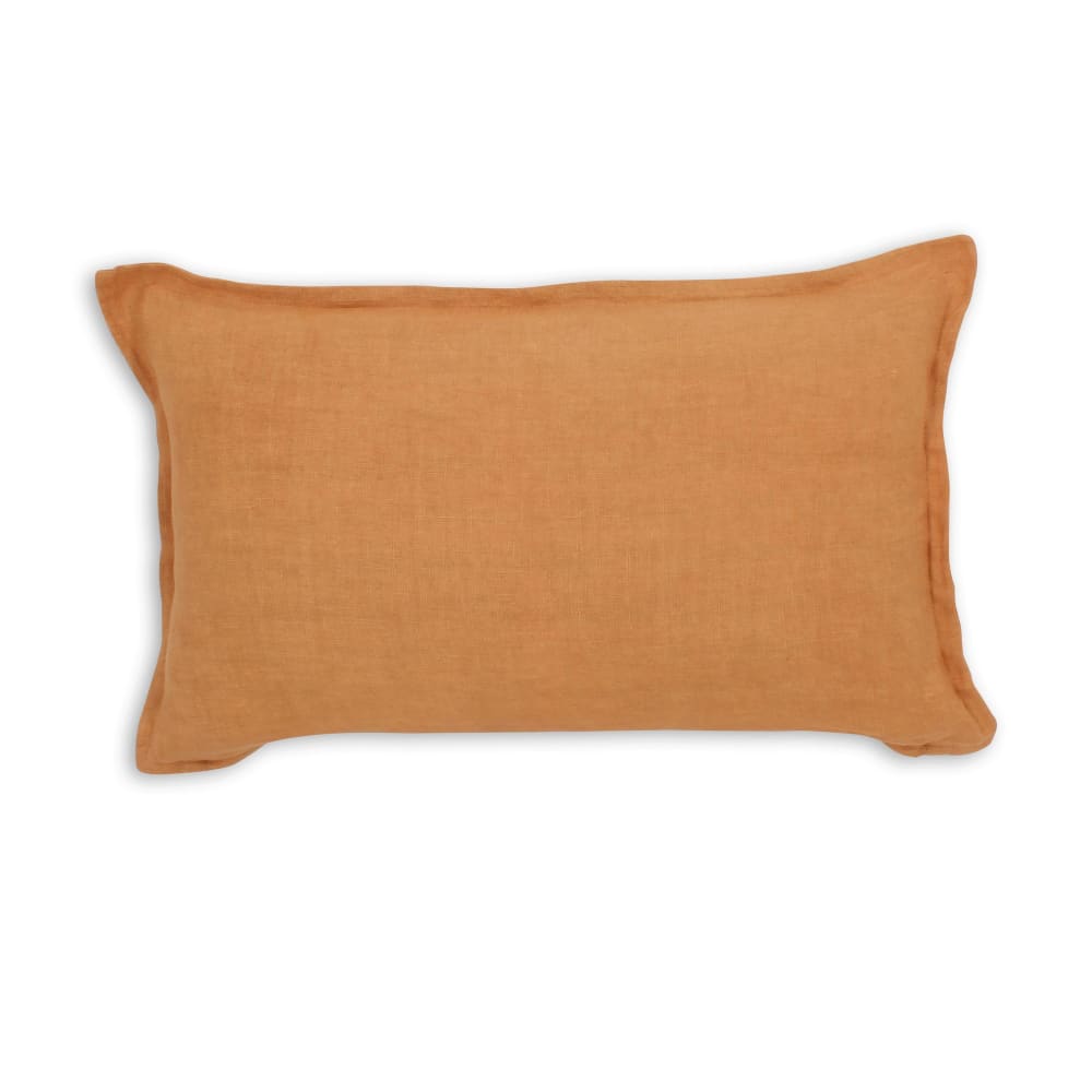 Coussin en lin terracotta 30x50cm