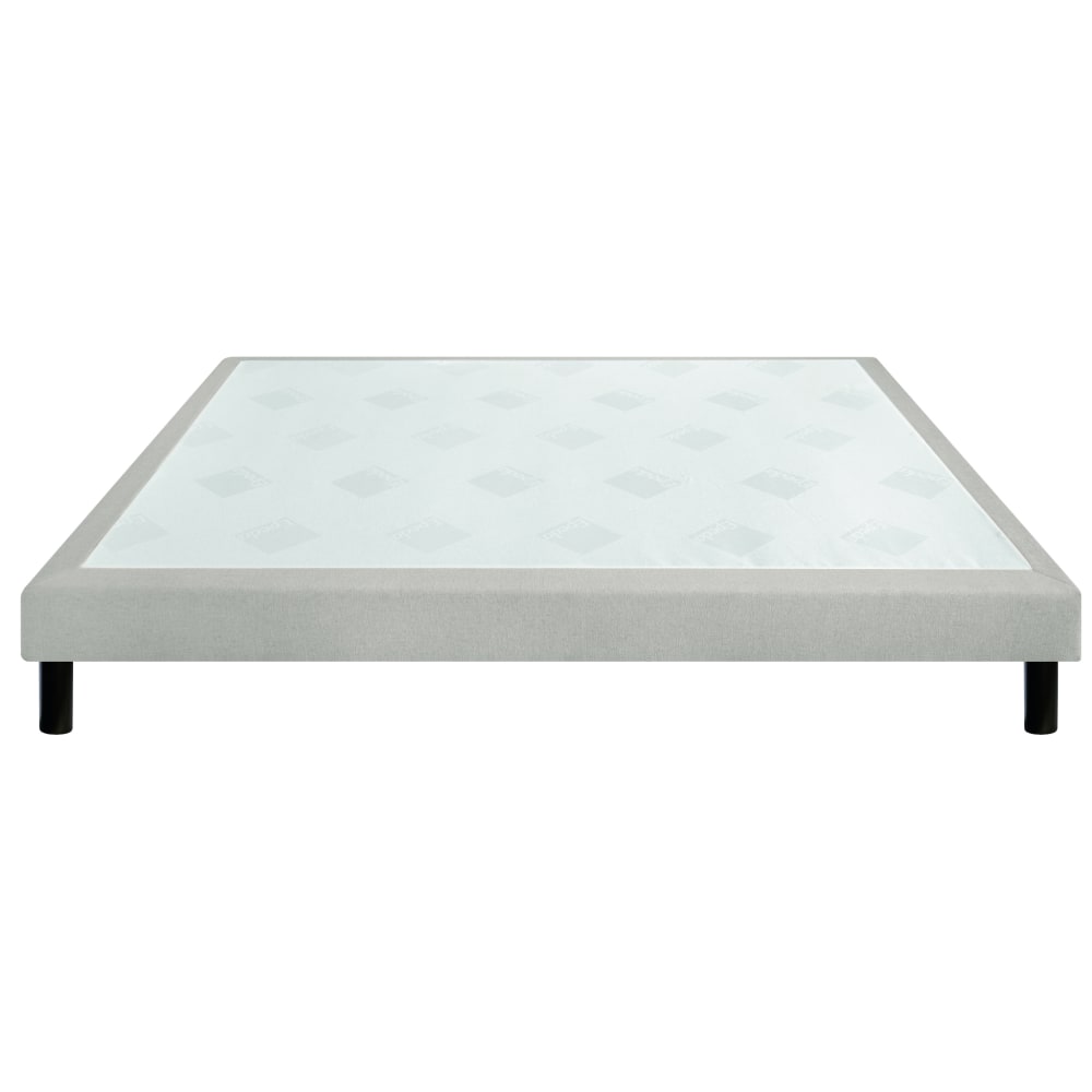 Sommier confort ferme chenillé lin 15 cm 2x80x200 - Maisons du Monde