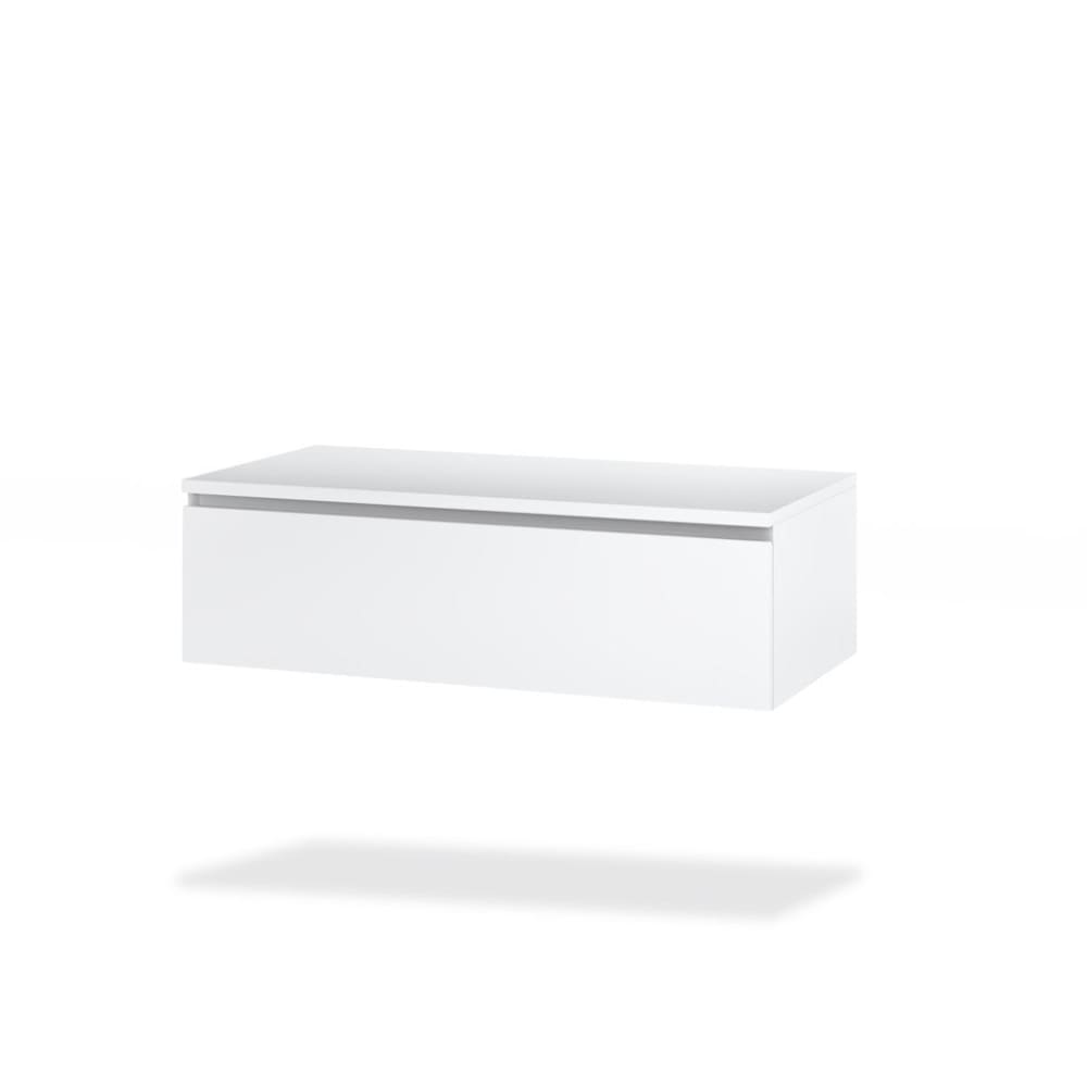 Meuble de salle de bain 5 pièces en mélaminé blanc mat - Maisons du Monde