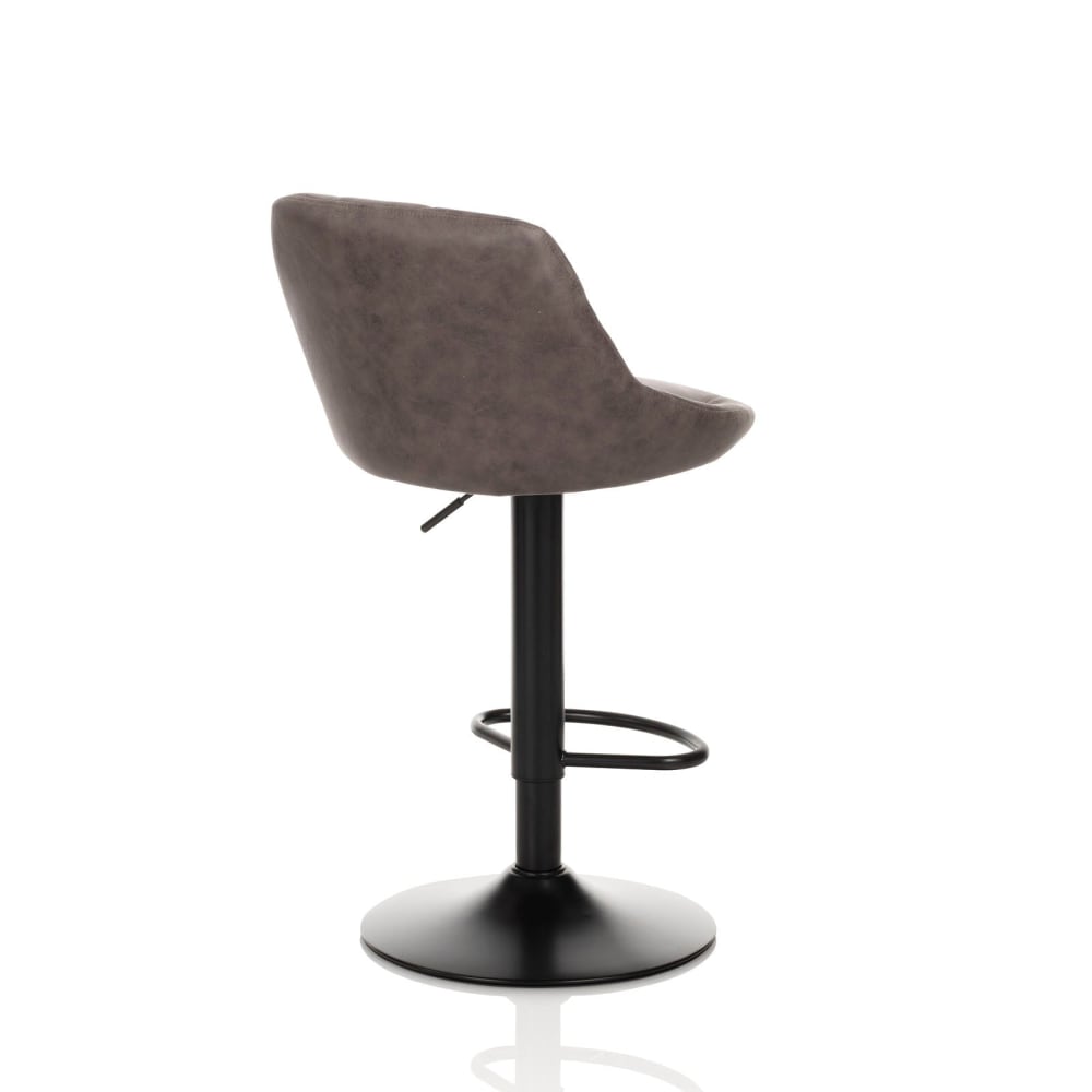 Lot de 2 tabourets en simili cuir marron foncé - Maisons du Monde