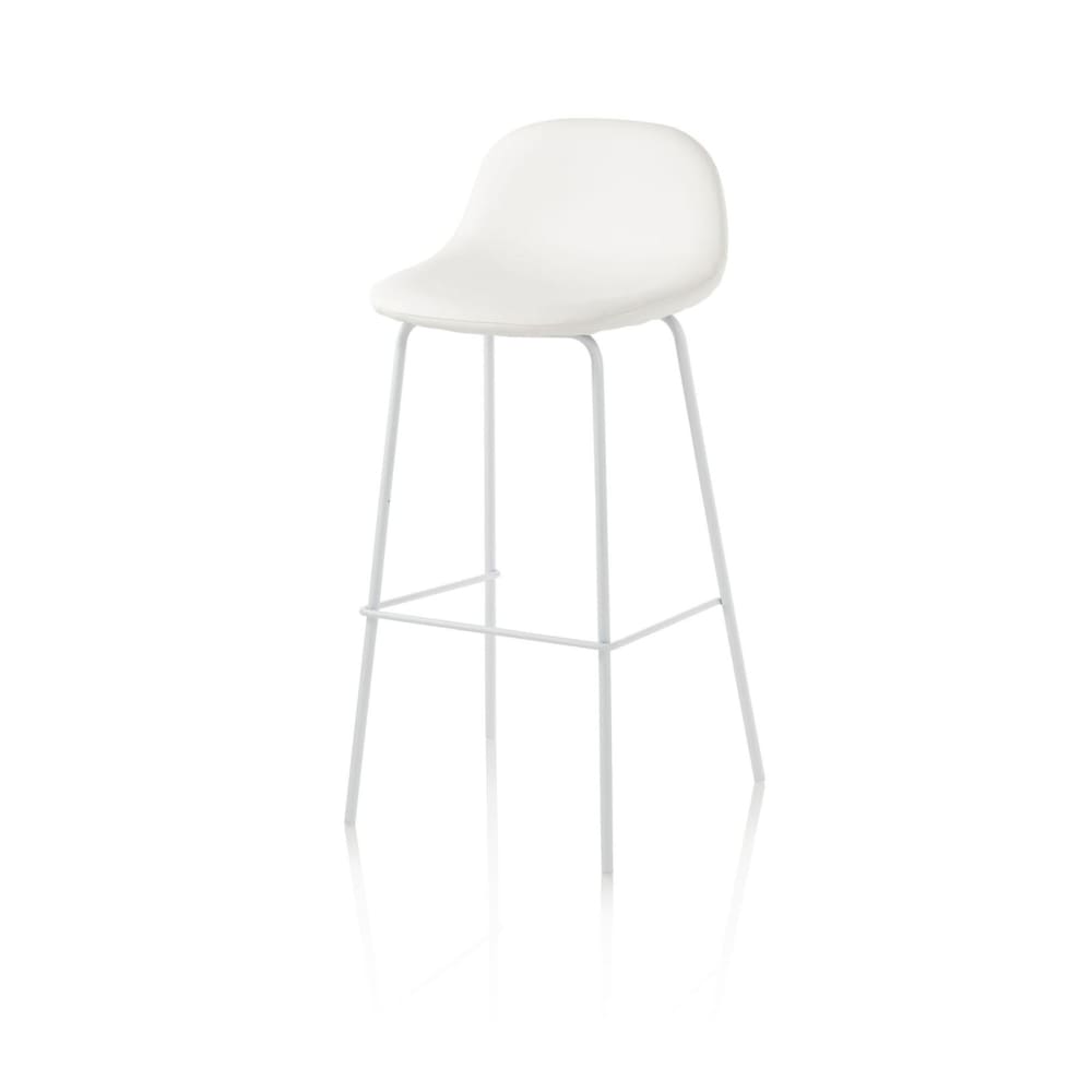 Lot de 2 tabourets en - cuir