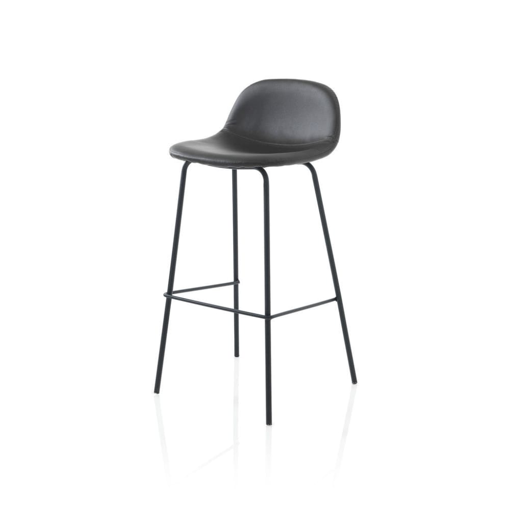 Lot de 2 tabourets en - cuir