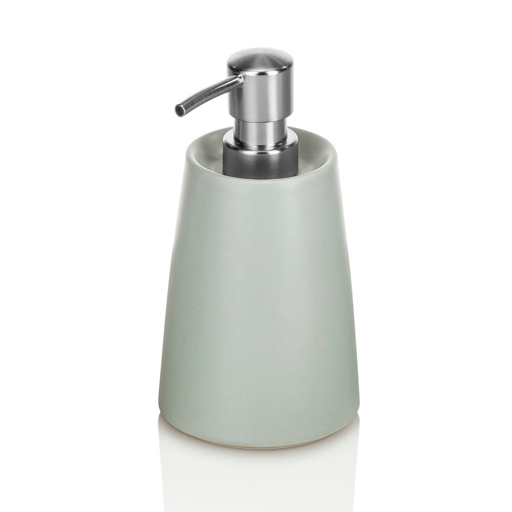 Set d'accessoires de salle de bain 4 pièces en céramique grise — vue 3