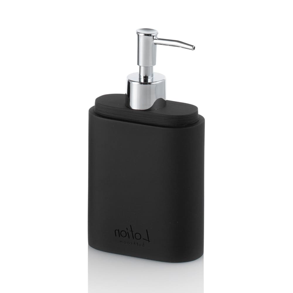 Set d'accessoires de salle de bain 4 pièces en résine noire — vue 3