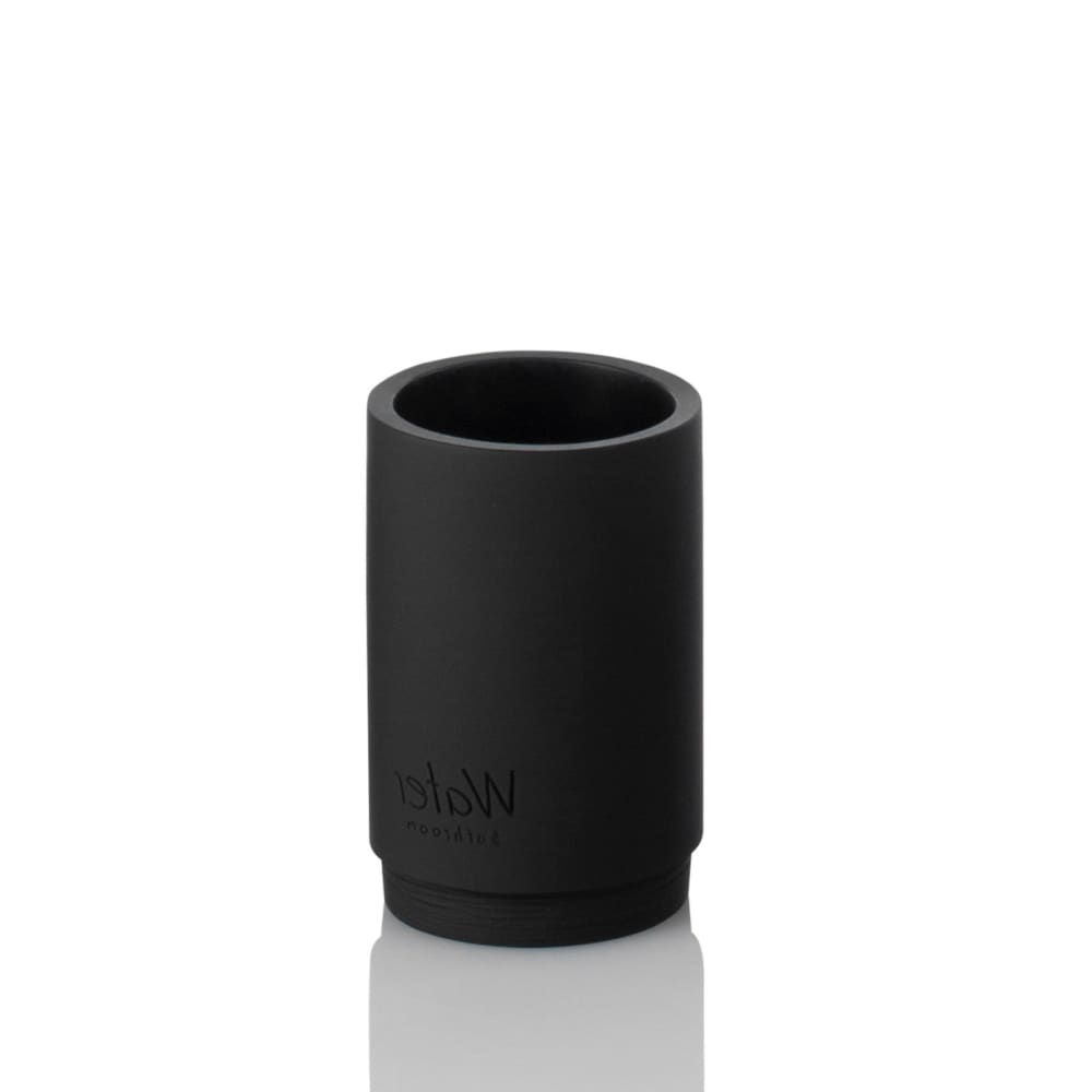 Set d'accessoires de salle de bain 4 pièces en résine noire — vue 4