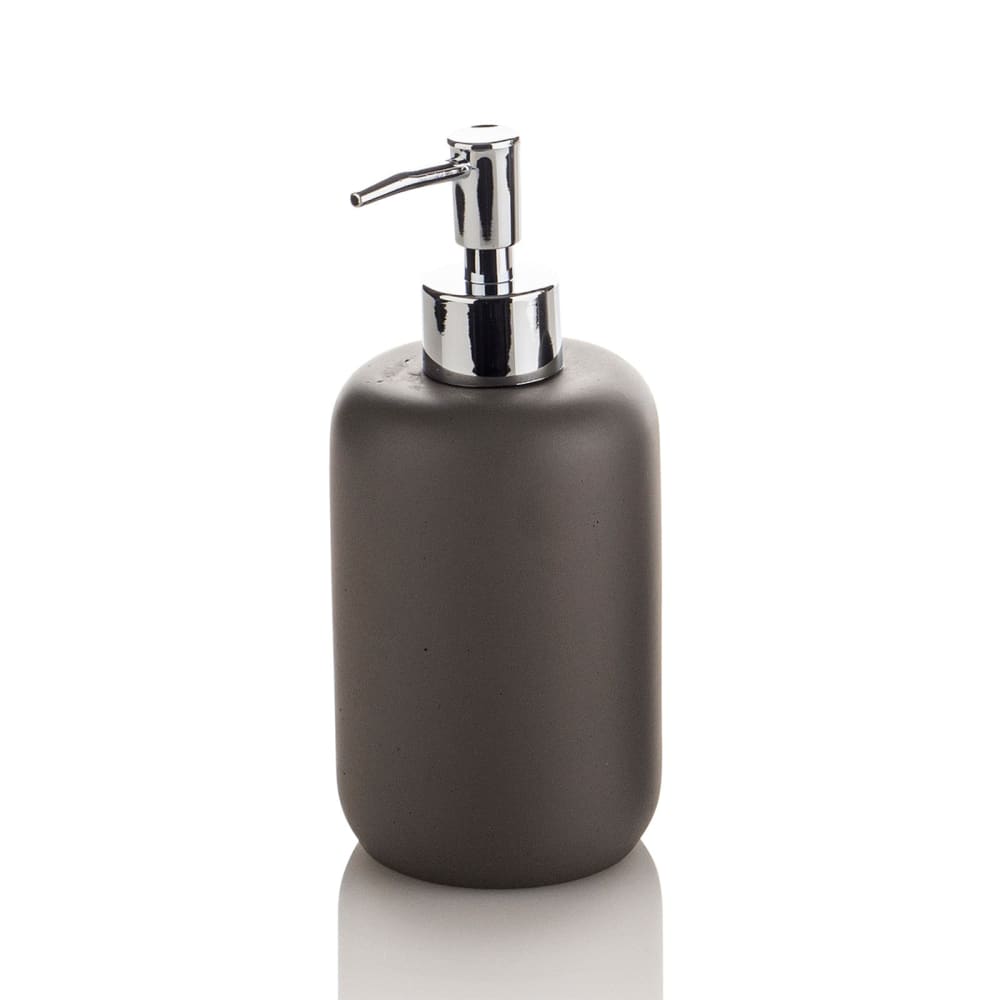 Set d'accessoires de salle de bain 4 pièces en résine grise — vue 3