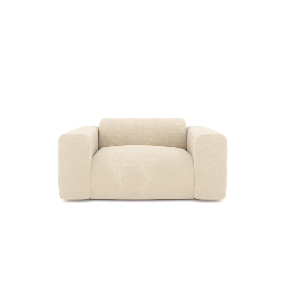 fauteuil en velours texturé
