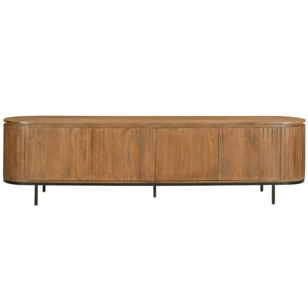 MENTON- Meuble TV 210 cm en bois massif