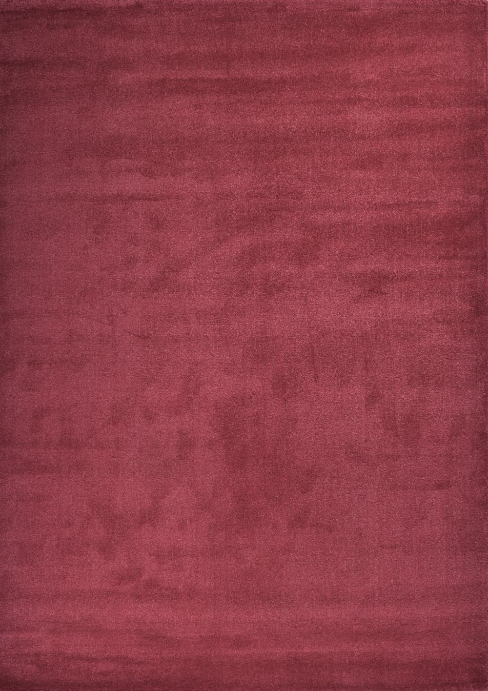 Tapis uni à poils ras - rouge - 80x150 cm