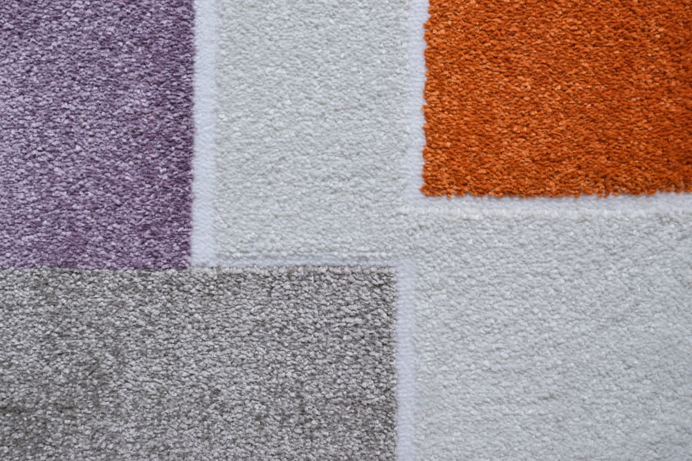Tapis géométrique à poils ras - multicolore - 120x160 cm — vue 4