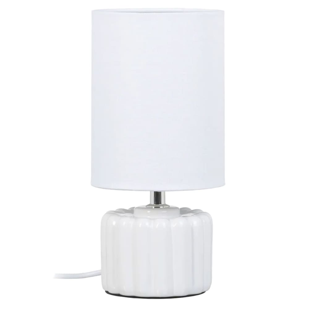 IXIA Lampe en céramique 28 cm En céramique Dimensions : Hauteur 28 cm x Diamètre 13 cm Ampoule E14 non incluse Fonctionne sur secteur, prise