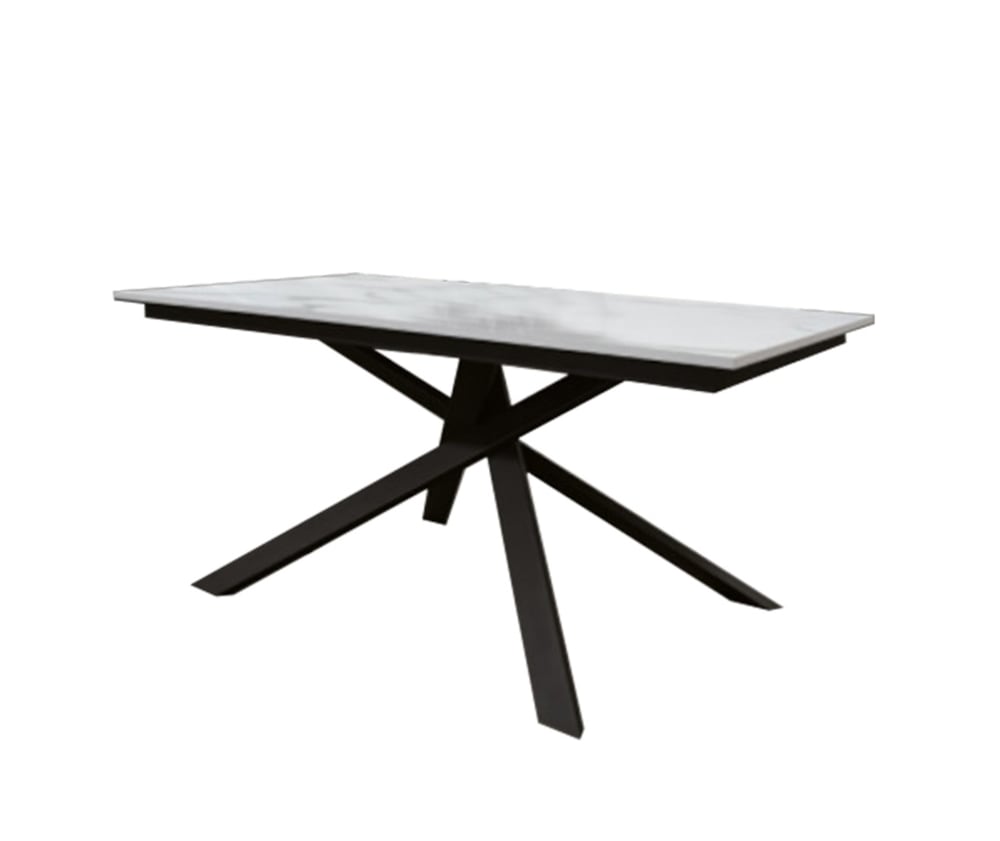 Table en bois finition - marbre