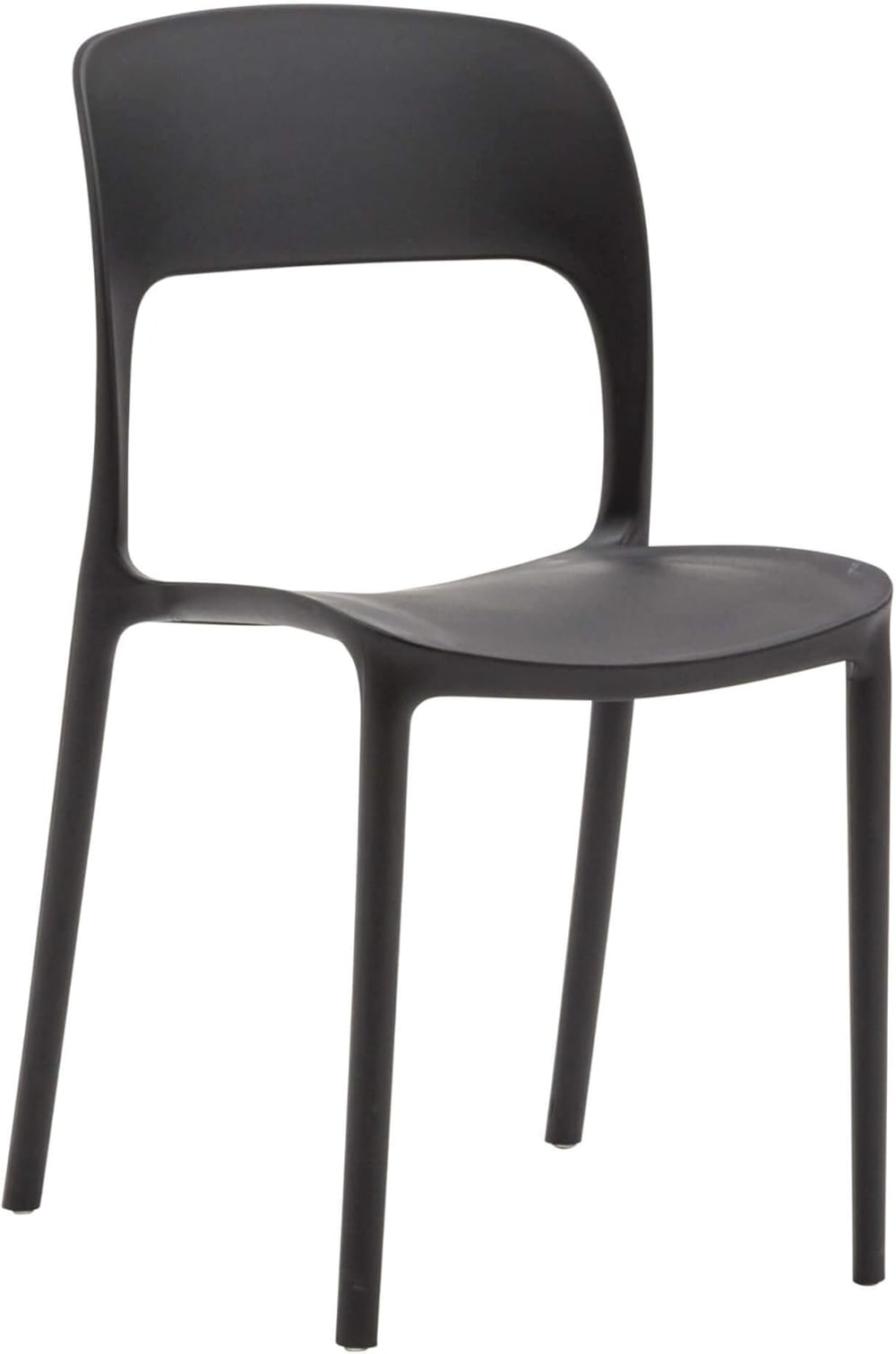 Lot de 4 chaises en polypropylène - noir