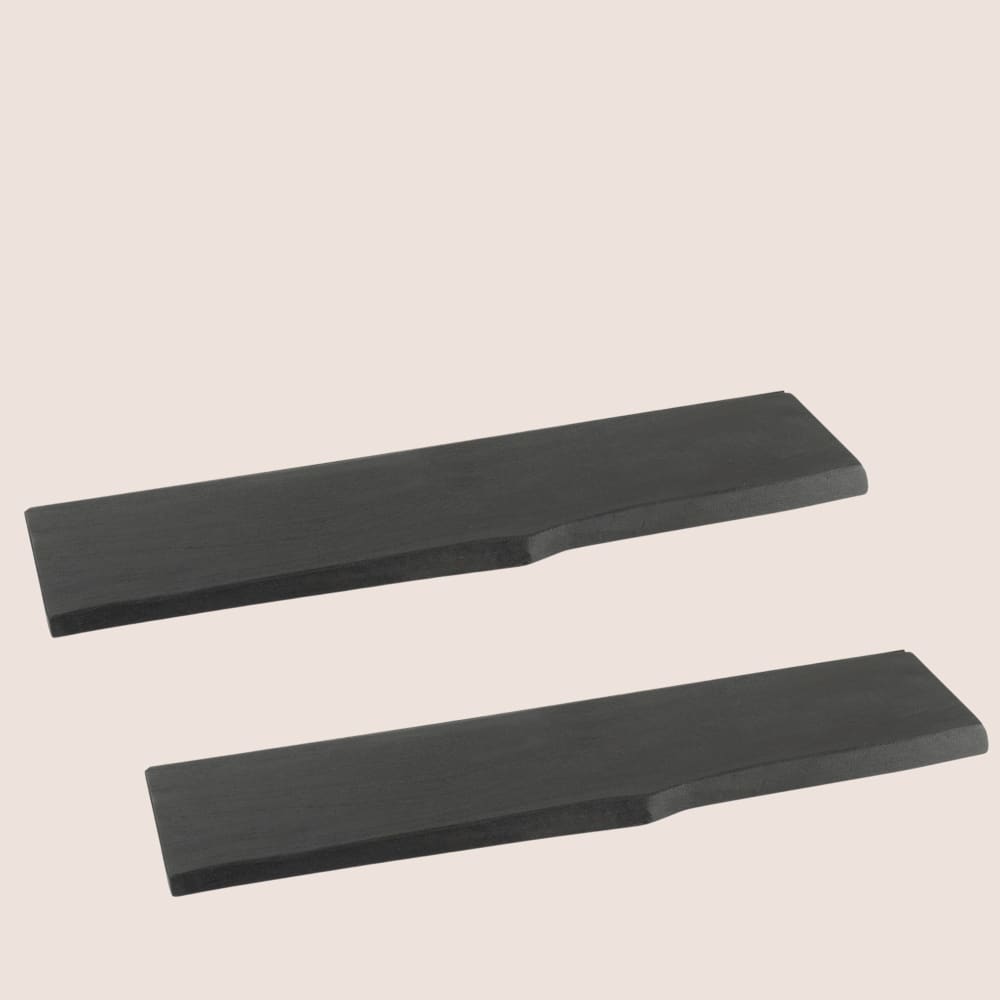 lot de 2 etagère murale rectangulaire en bois d'acacia l115