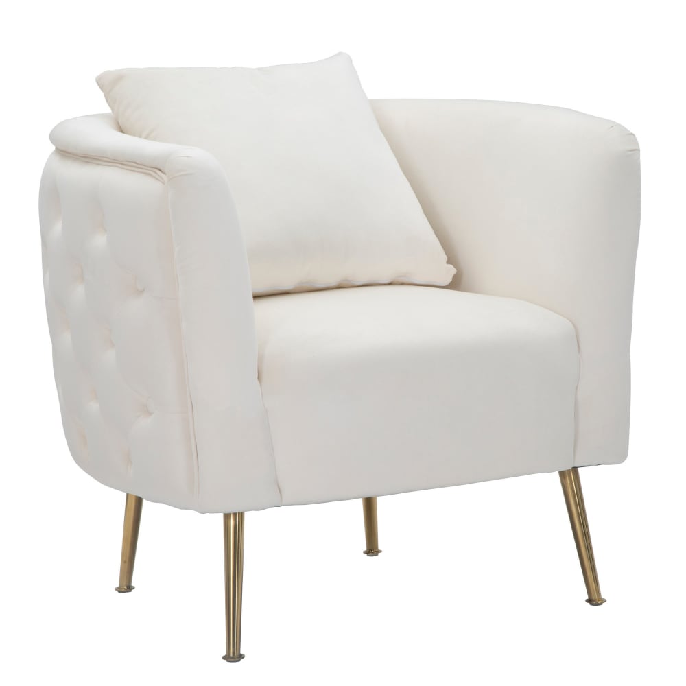 fauteuil en tissu beige
