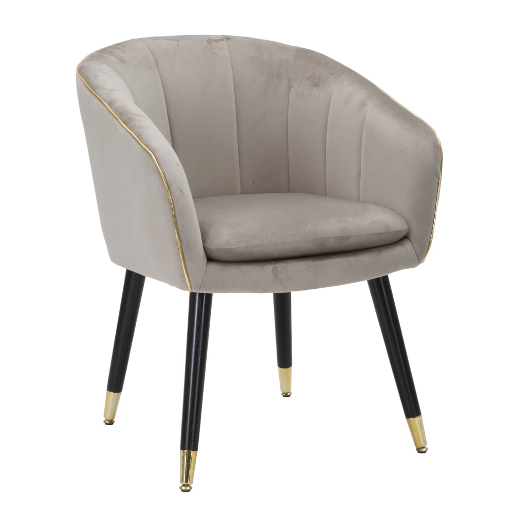 fauteuil en tissu gris