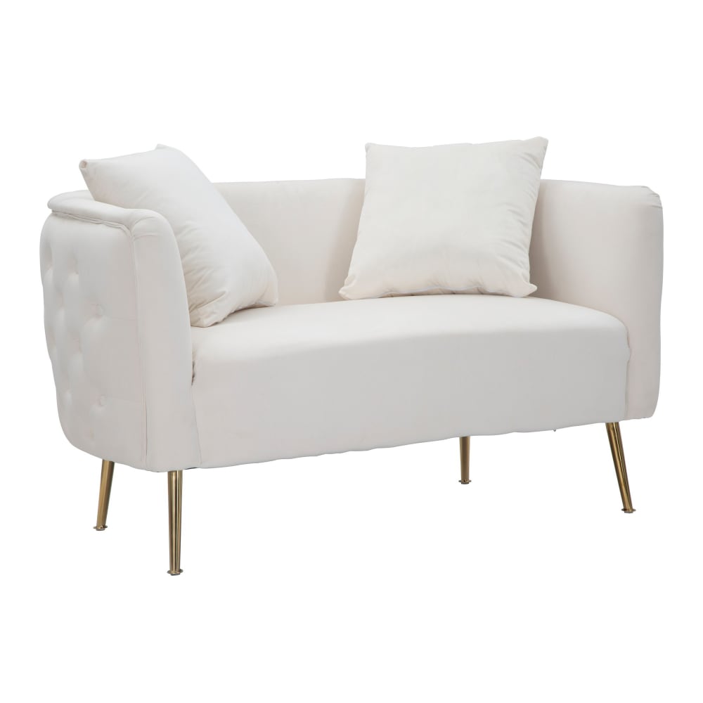 Canapé en tissu beige - pieds